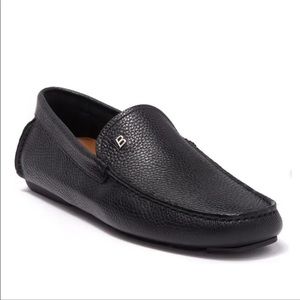 BALLY Black Leather loafer men size 7.5